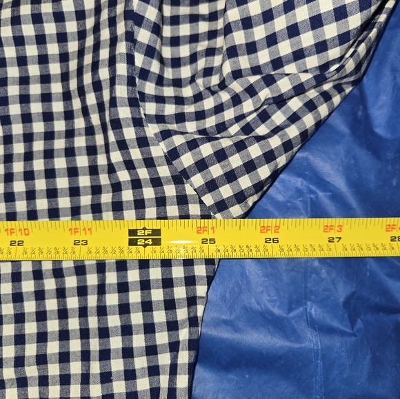 JJill Gingham Blouse. 3/4 Sleeve.  Cotton Blend.  Women's Size Medium - Picture 7 of 7